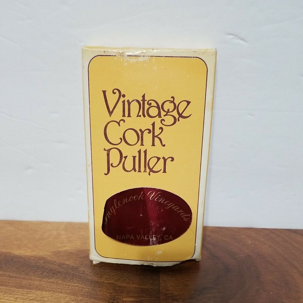 VINTAGE WINE BOTTLE CORK PULLER in ORIGINAL BOX